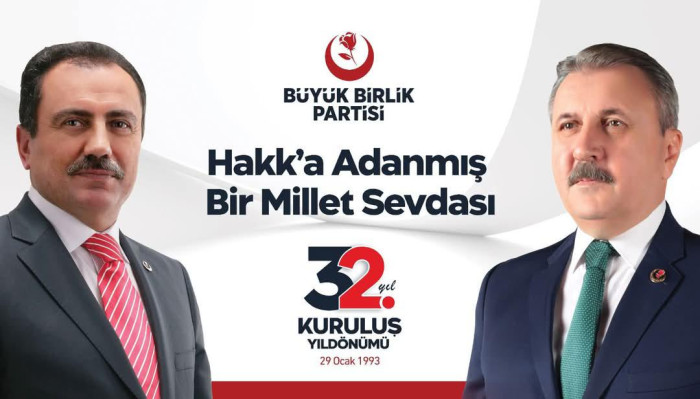 BBP'NİN 32 . KURULUŞ YIL DÖNÜMÜ MESAJI
