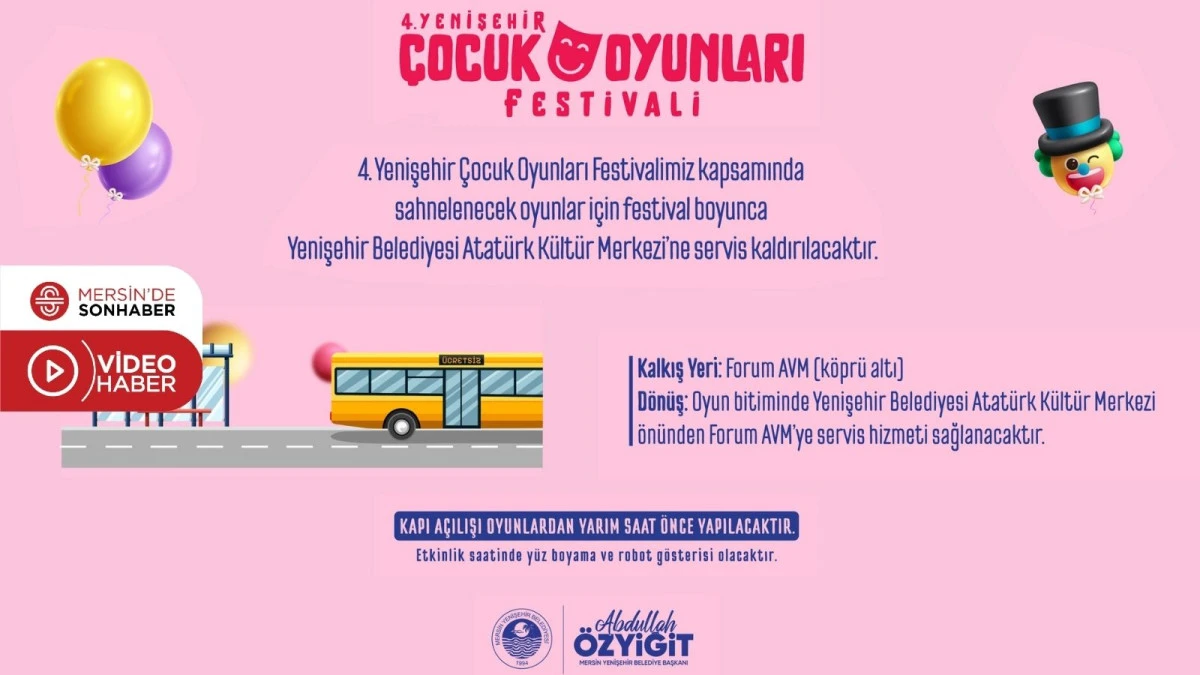 4. YENİŞEHİR &Ccedil;OCUK OYUNLARI FESTİVALİ BAŞLIYOR