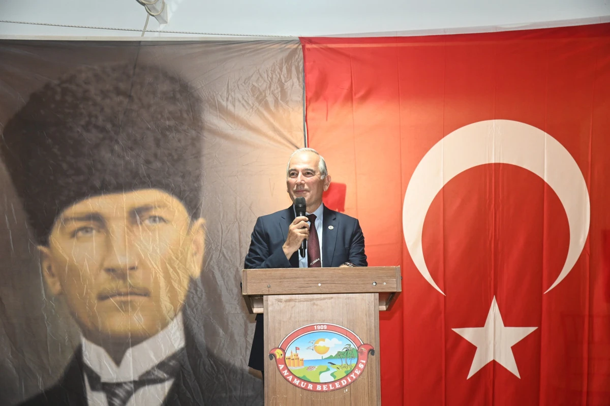 ANAMUR BELEDİYE BAŞKANI DURMUŞ DENİZ MAHALLE MUHTARLARI VE DİN GÖREVLİLERİ İLE BİR ARAYA GELDİ