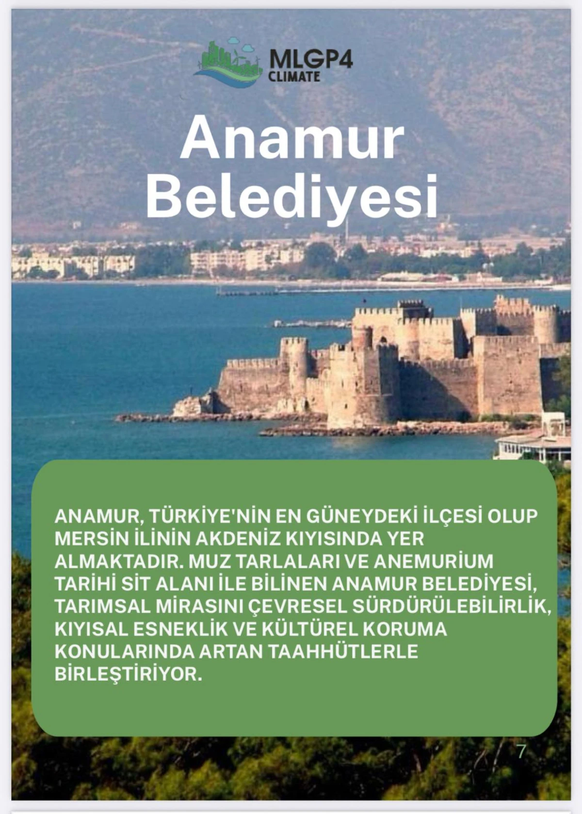 ANAMUR BELEDİYESİ KÜRESEL BELEDİYE BAŞKANLARI İKLİM VE ENERJİ SÖZLEŞMESİ’NE KATILDI