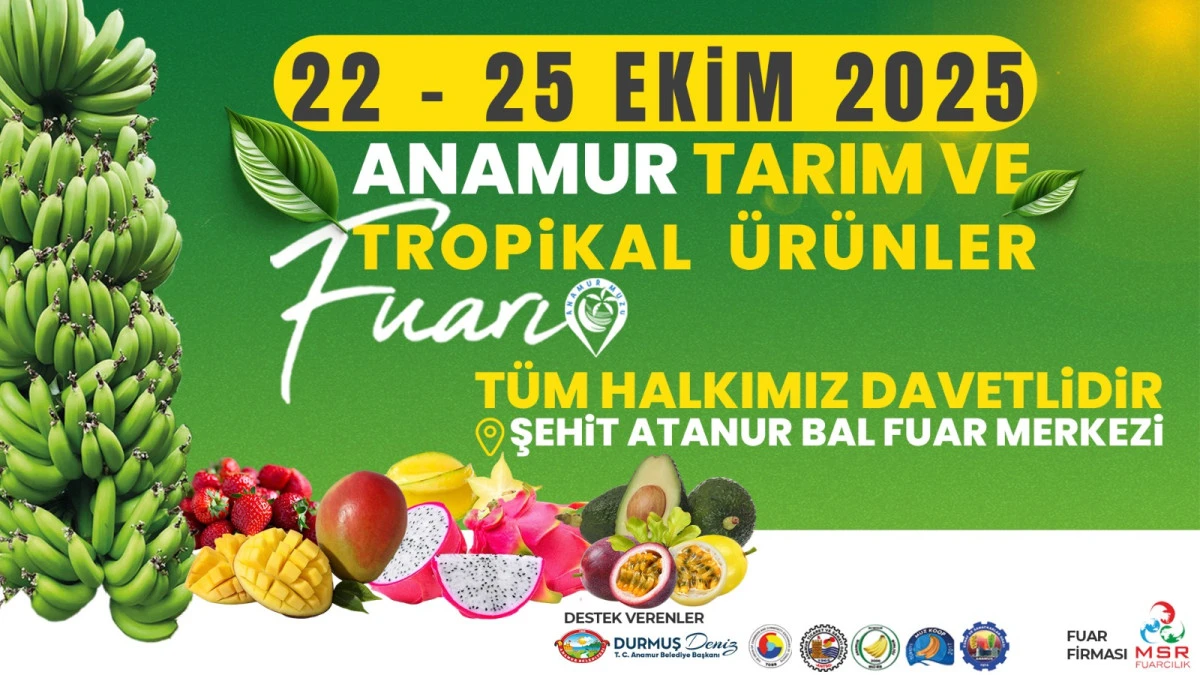 ANAMUR TARIM VE TROPİKAL ÜRÜNLER FUARI BAŞLIYOR