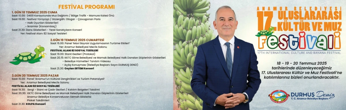 ANAMUR ULUSLARARASI KÜLTÜR VE MUZ FESTİVALİ BAŞLIYOR