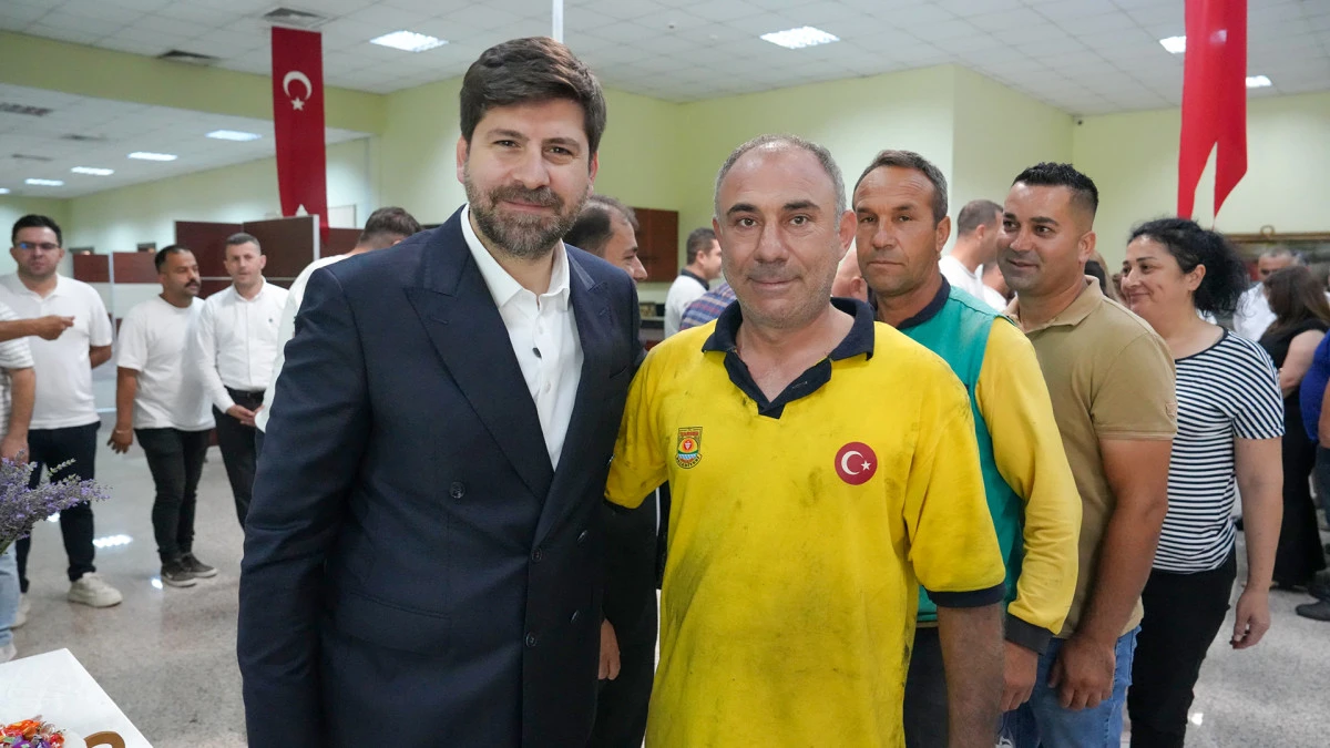 BAŞKAN ALİ BOLTAÇ, BELEDİYE PERSONELİYLE BAYRAMLAŞTI