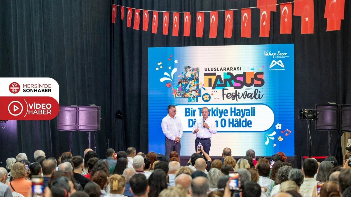 BAŞKAN SEÇER, 4. ULUSLARARASI TARSUS FESTİVALİ’NİN SON GÜNÜNDE SÖYLEŞİLERE KATILDI