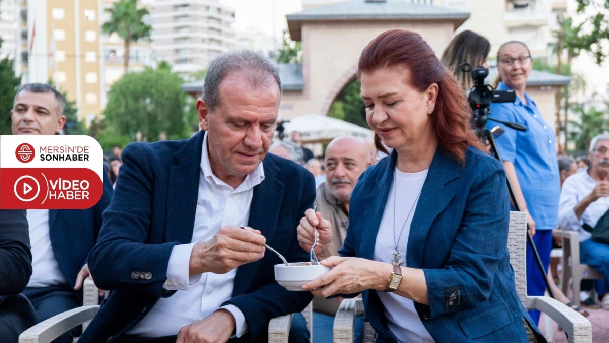 BAŞKAN SE&Ccedil;ER İLE MERAL SE&Ccedil;ER, MERSİN CEMEVİ TARAFINDAN D&Uuml;ZENLENEN AŞURE PROGRAMINA KATILDI