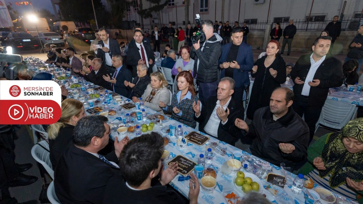 BAŞKAN SE&Ccedil;ER VE MERAL SE&Ccedil;ER, AKDENİZ&rsquo;DE YURTTAŞLARLA İFTAR SOFRASINDA BULUŞTU