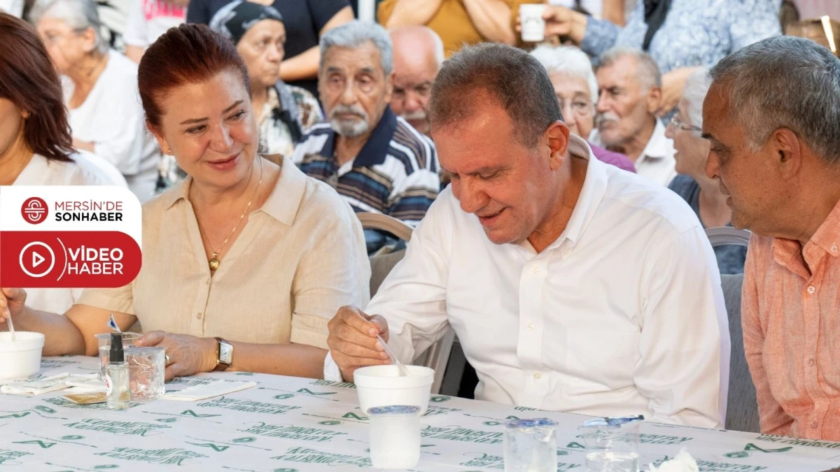 BAŞKAN SEÇER VE MERAL SEÇER MEZİTLİ CEMEVİ’NİN ‘AŞURE LOKMASI PAYLAŞIM PROGRAMI’NA KATILDI