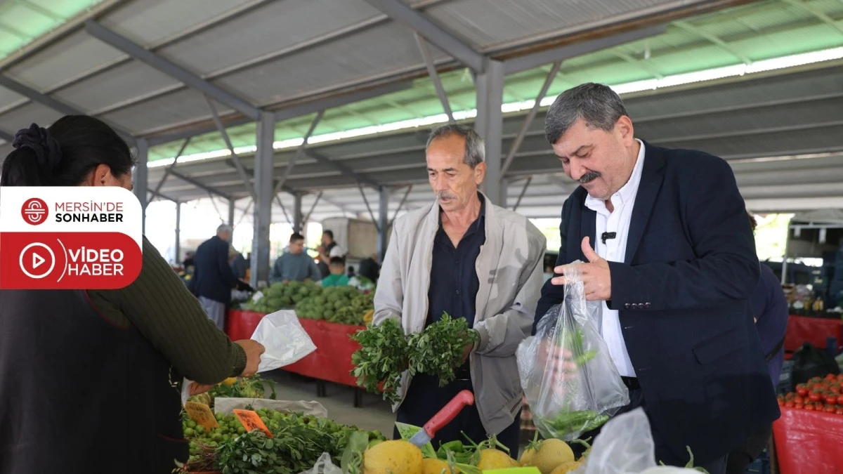 BAŞKAN YILDIZ, &Uuml;RETİCİ VE K&Ouml;YL&Uuml; PAZARINDA VATANDAŞLARLA BULUŞTU