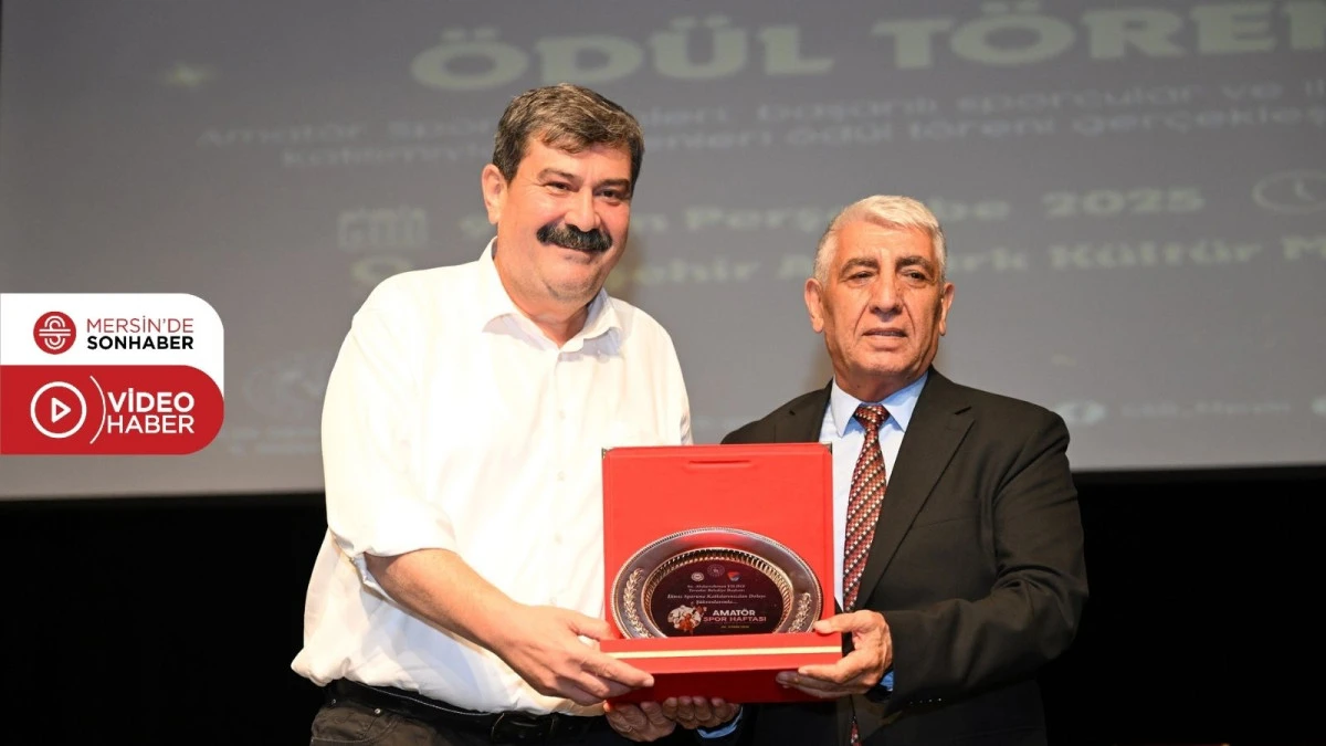 BAŞKAN YILDIZ’A, MERSİN SPORUNA DESTEK ÖDÜLÜ