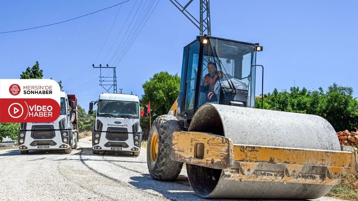 BÜYÜKŞEHİR, ERDEMLİ KIRSALINDAKİ YOLLARI YENİLEMEYİ SÜRDÜRÜYOR 