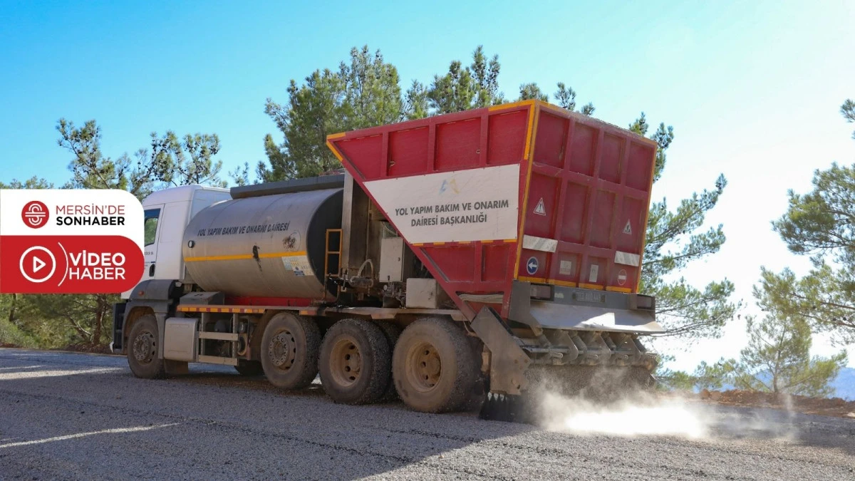 BÜYÜKŞEHİR, GÜLNAR’DA 5 MAHALLEYİ BİRBİRİNE BAĞLAYAN GRUP YOLU’NU YENİLEDİ 