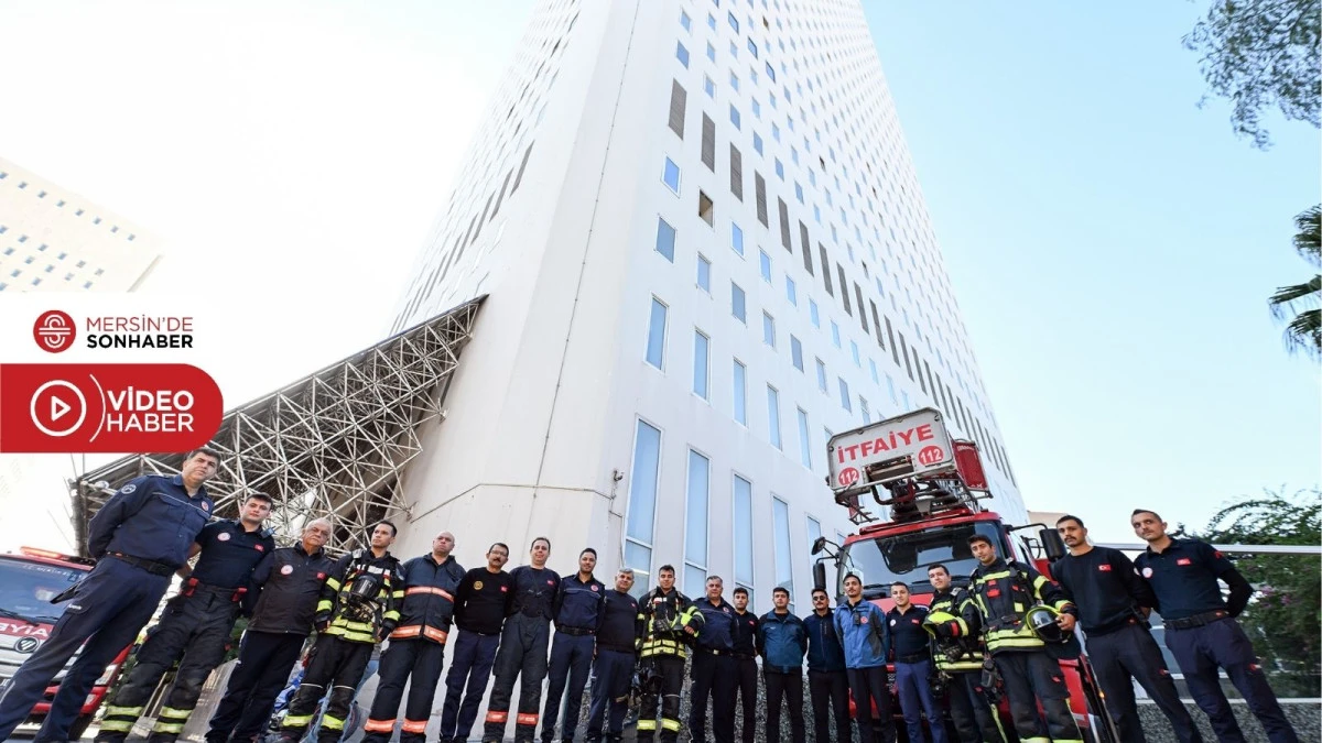 BÜYÜKŞEHİR İTFAİYESİ METROPOL İŞ MERKEZİ’NDE YANGIN TATBİKATI GERÇEKLEŞTİRDİ