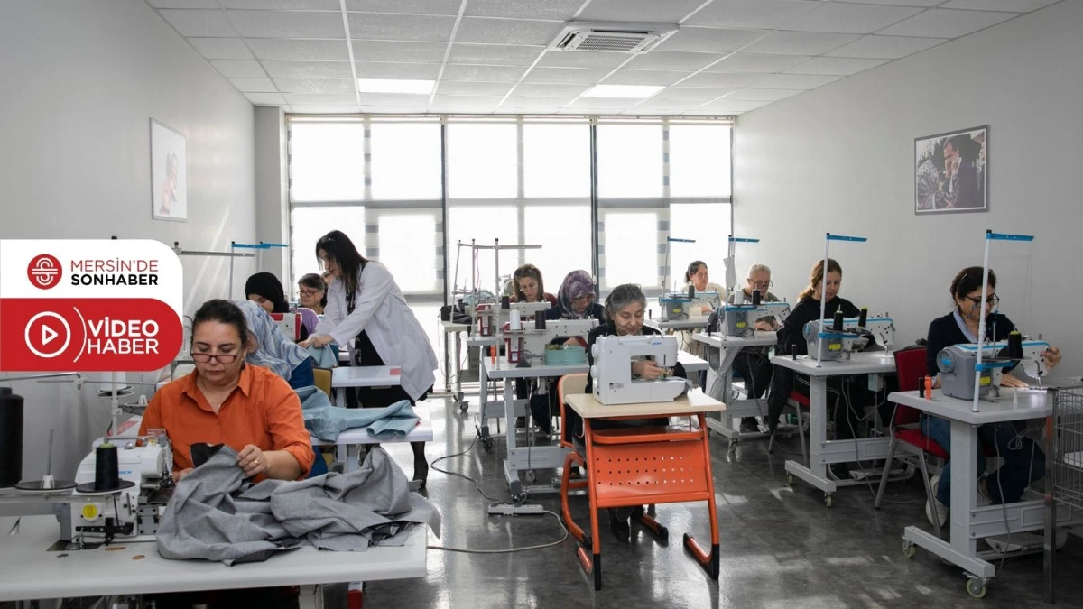 BÜYÜKŞEHİR MERCEK’TE GİYİM ÜRETİM KURSLARINA YOĞUN İLGİ