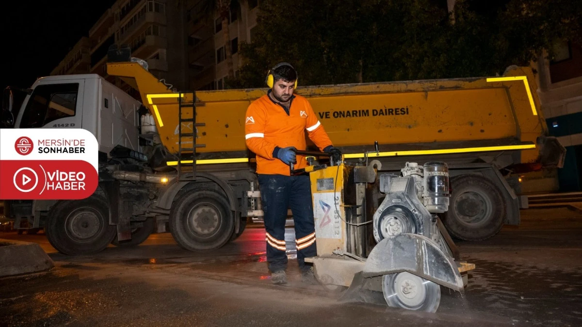 B&Uuml;Y&Uuml;KŞEHİR TRAFİĞİN AKSAMAMASI İ&Ccedil;İN ASFALT &Ccedil;ALIŞMALARINI GECE S&Uuml;RD&Uuml;R&Uuml;YOR