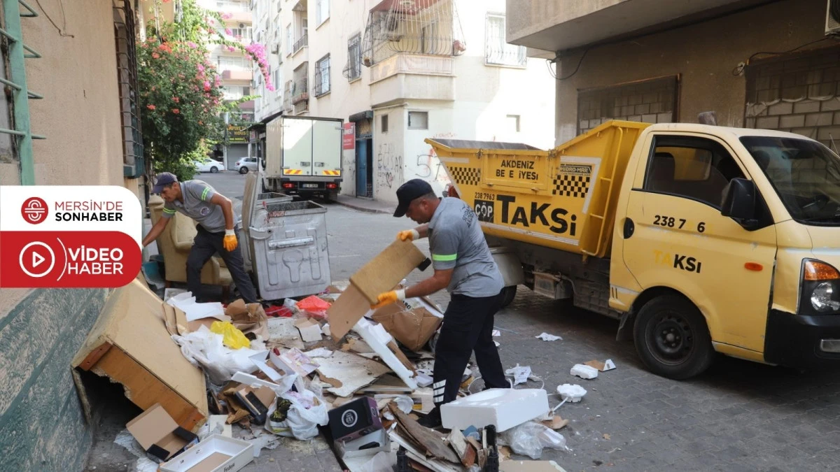 ÇÖP TAKSİLER, MOBİLYA ATIKLARI İÇİN NÖBETTE