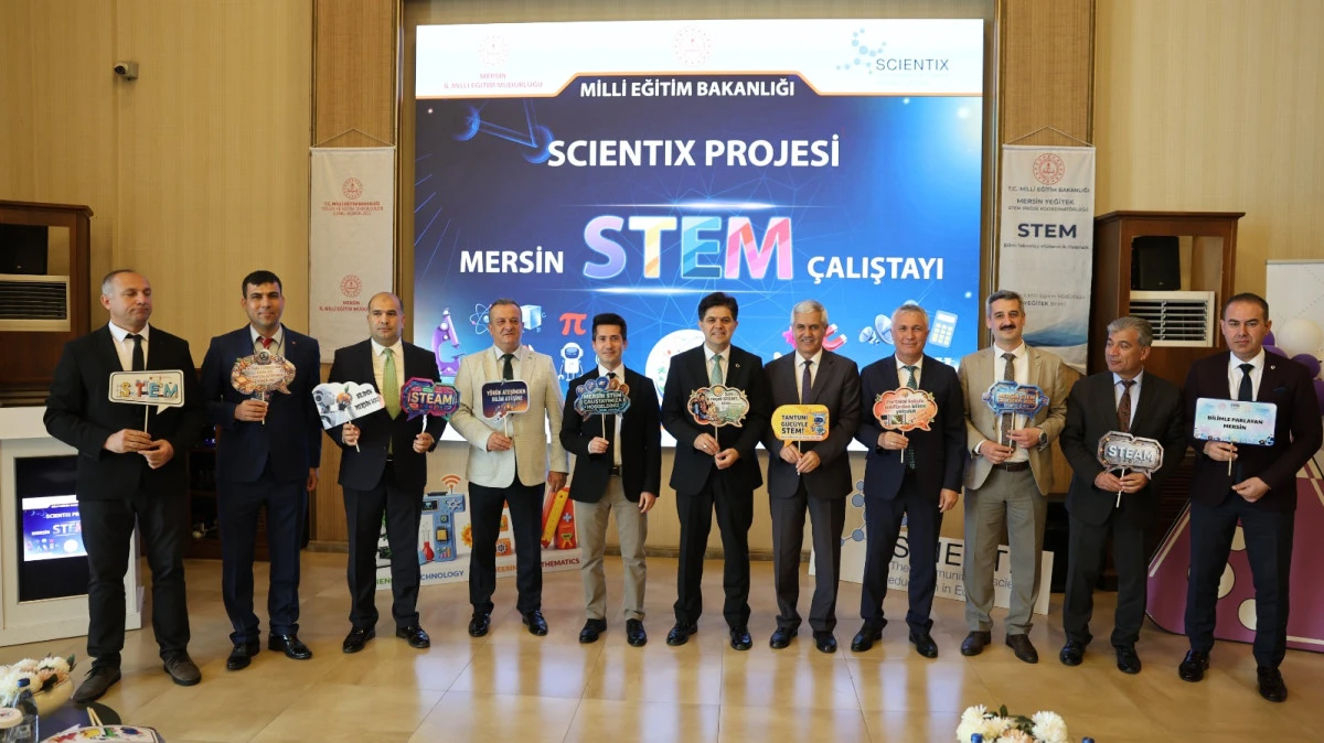 İL MİLL&Icirc; EĞİTİM M&Uuml;D&Uuml;R&Uuml; MUHAMMED &Ouml;ZDEMİRCİ, MERSİN SCIENTIX PROJESİ STEM &Ccedil;ALIŞTAYI A&Ccedil;ILIŞINA KATILDI 