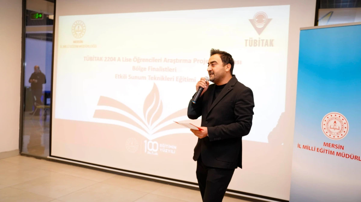 İL MİLL&Icirc; EĞİTİM M&Uuml;D&Uuml;R&Uuml; MUHAMMED &Ouml;ZDEMİRCİ, T&Uuml;BİTAK 2204-A PROJELERİ KAPSAMINDA D&Uuml;ZENLENEN SUNUM TEKNİKLERİ EĞİTİMİNE KATILDI