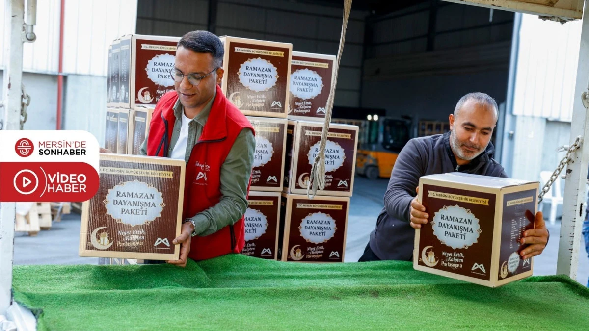 MERSİN B&Uuml;Y&Uuml;KŞEHİR&rsquo;İN &lsquo;RAMAZAN DAYANIŞMA PAKETİ&rsquo; DAĞITIMLARI BAŞLADI 