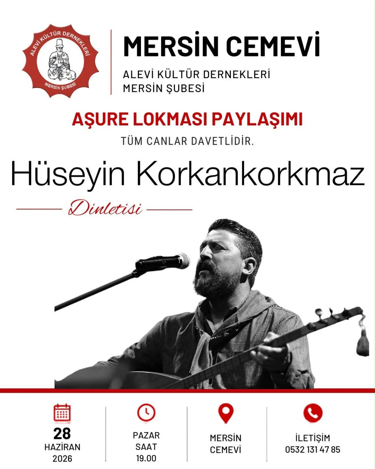 MERSİN CEMEVİ&rsquo;NDE AŞURE LOKMASI PAYLAŞILACAK