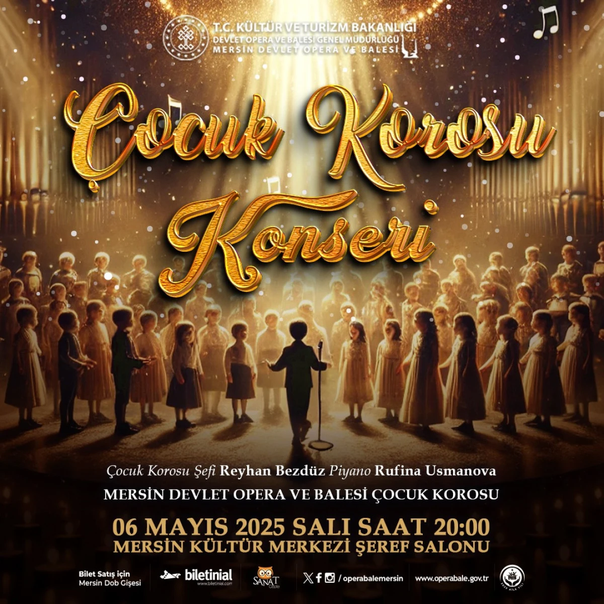 MERSİN DEVLET OPERA VE BALESİ’NDEN MİNİK YORUMCULARDAN BÜYÜK KONSER
