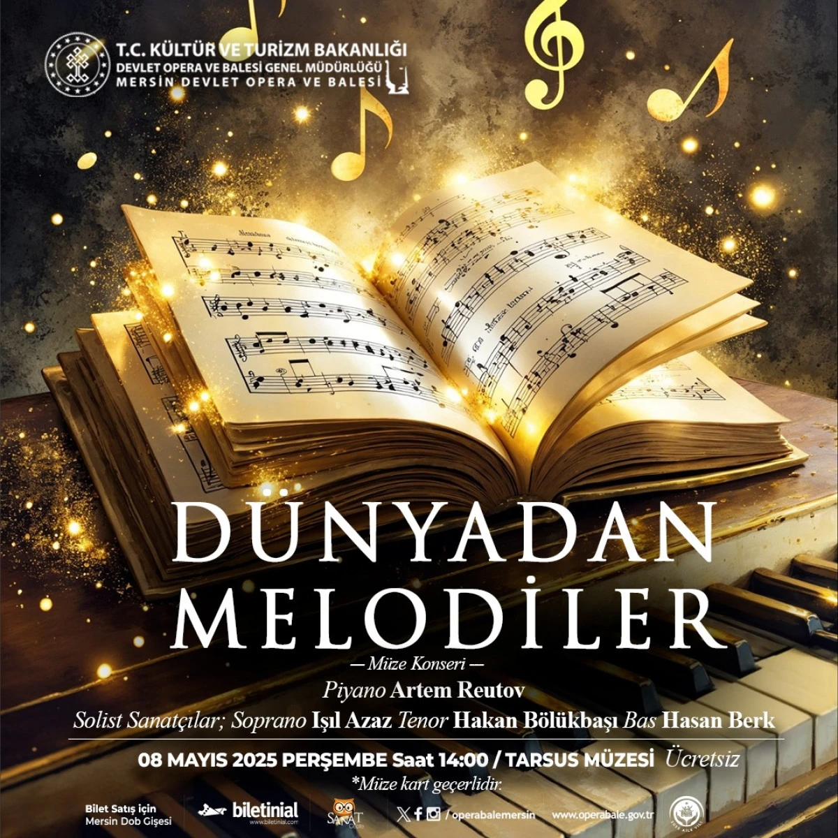 MERSİN DEVLET OPERA VE BALESİ’NDEN MÜZE KONSERİ
