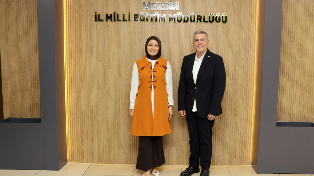 MERSİN MİLLETVEKİLİ LEVENT UYSAL, İL MİLLÎ EĞİTİM MÜDÜRÜ FAZİLET DURMUŞ'U ZİYARET ETTİ