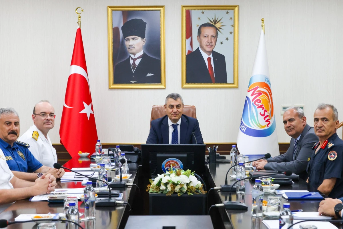 MERSİN VALİLİĞİ İŞ BİRLİĞİYLE G&Uuml;VENLİK, KOORDİNASYON VE BAYRAMLAŞMA FAALİYETLERİ GER&Ccedil;EKLEŞTİRİLDİ