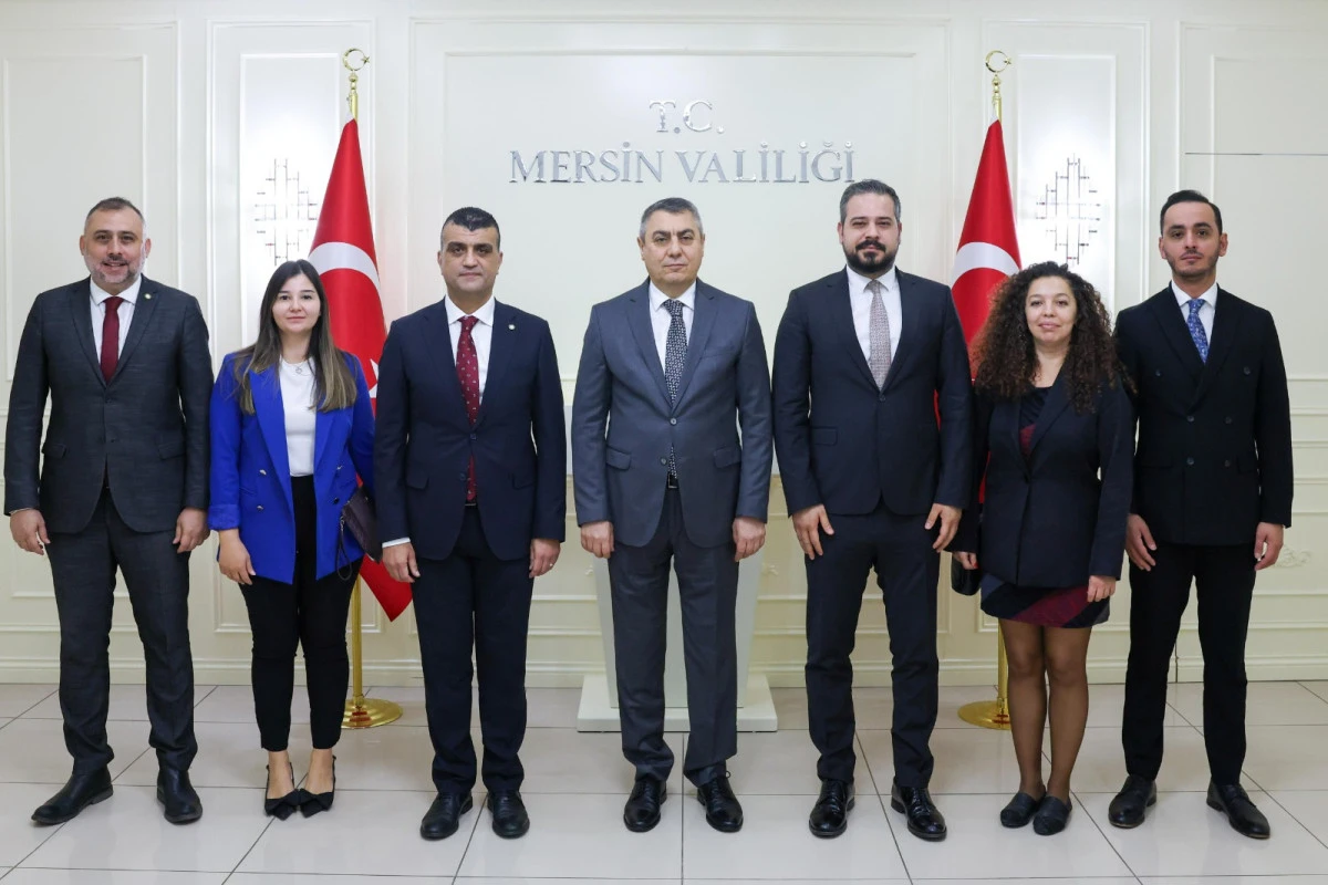 MERSİN VALİSİ ATİLLA TOROS&rsquo;A PEŞ PEŞE ZİYARETLER
