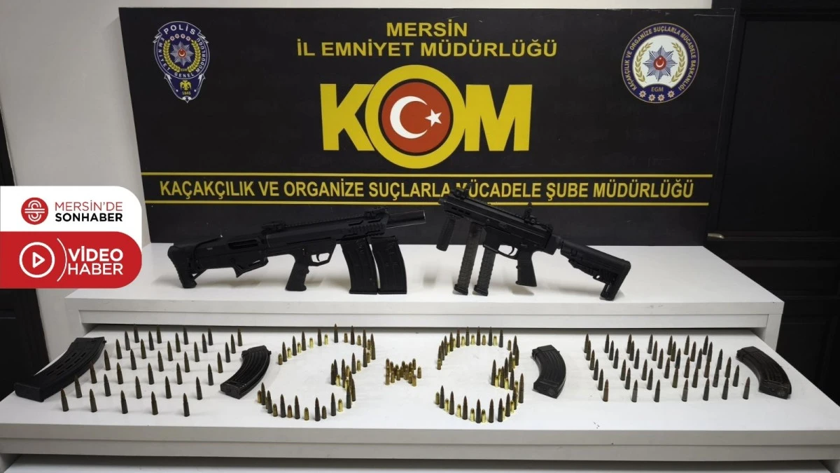 MERSİN&rsquo;DE BİR HAFTALIK DENETİMLERDE SİLAH, UYUŞTURUCU VE ARANAN ŞAHISLARA Y&Ouml;NELİK OPERASYONLAR