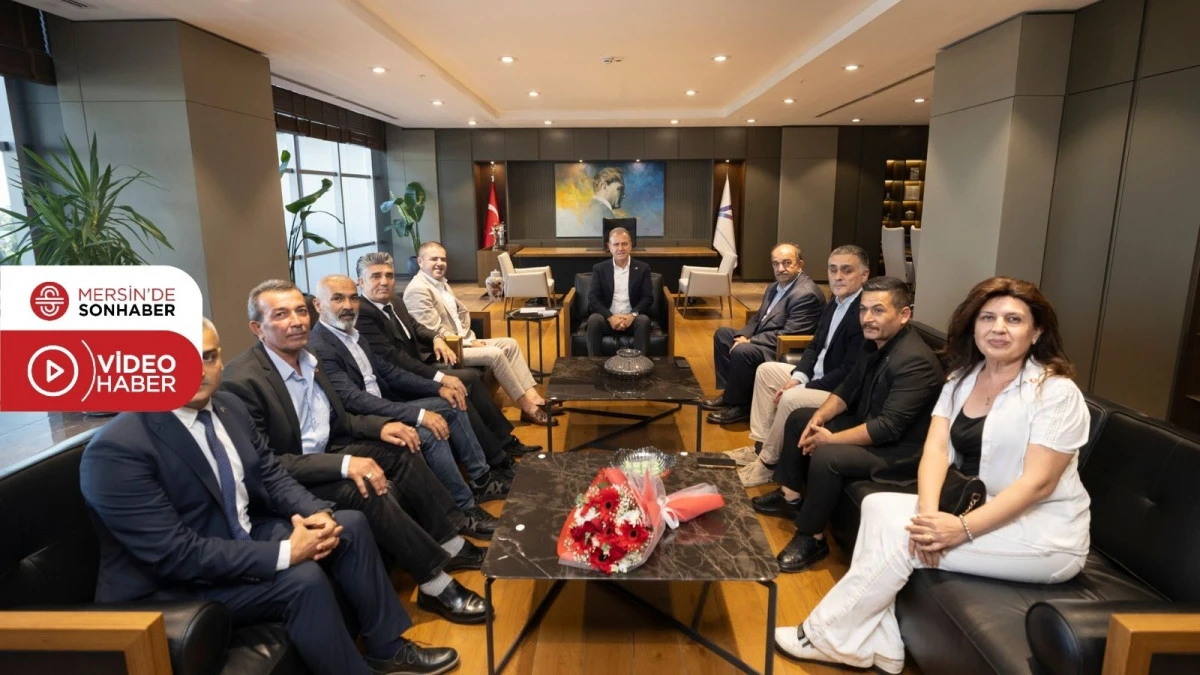 MERSİN’DE GÖREV YAPAN MUHTARLARDAN VE MUHTAR DERNEKLERİNİN BAŞKANLARINDAN BAŞKAN SEÇER’E ZİYARET
