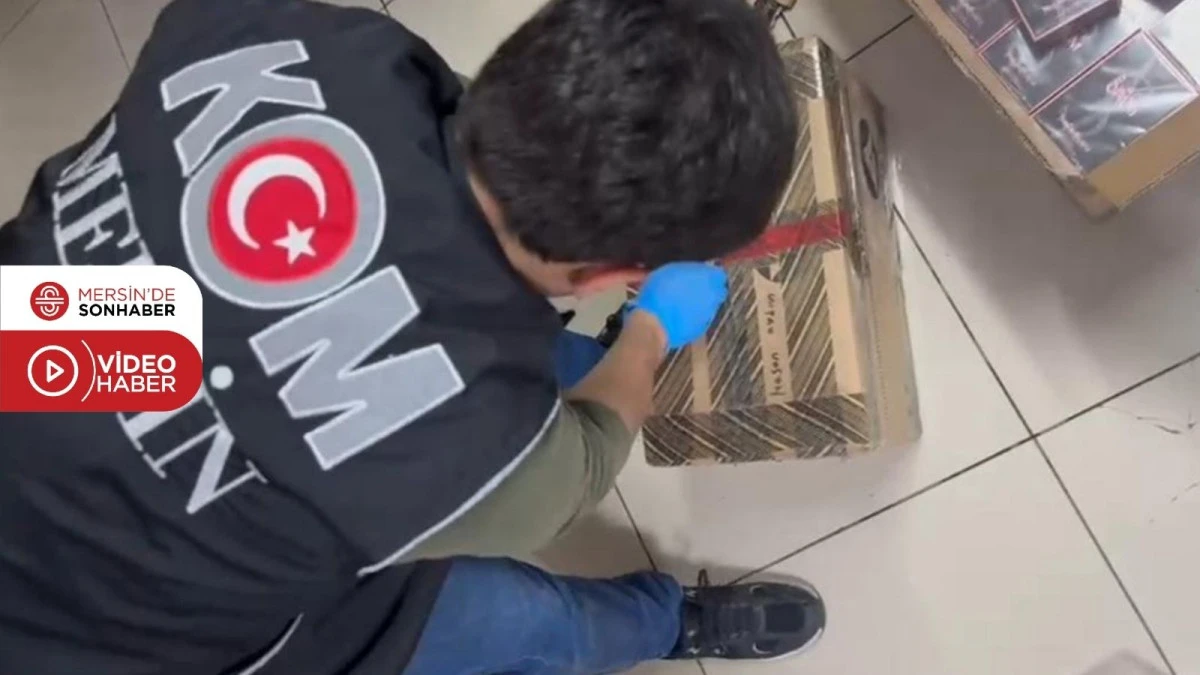 MERSİN&rsquo;DE KA&Ccedil;AK PARF&Uuml;M OPERASYONU