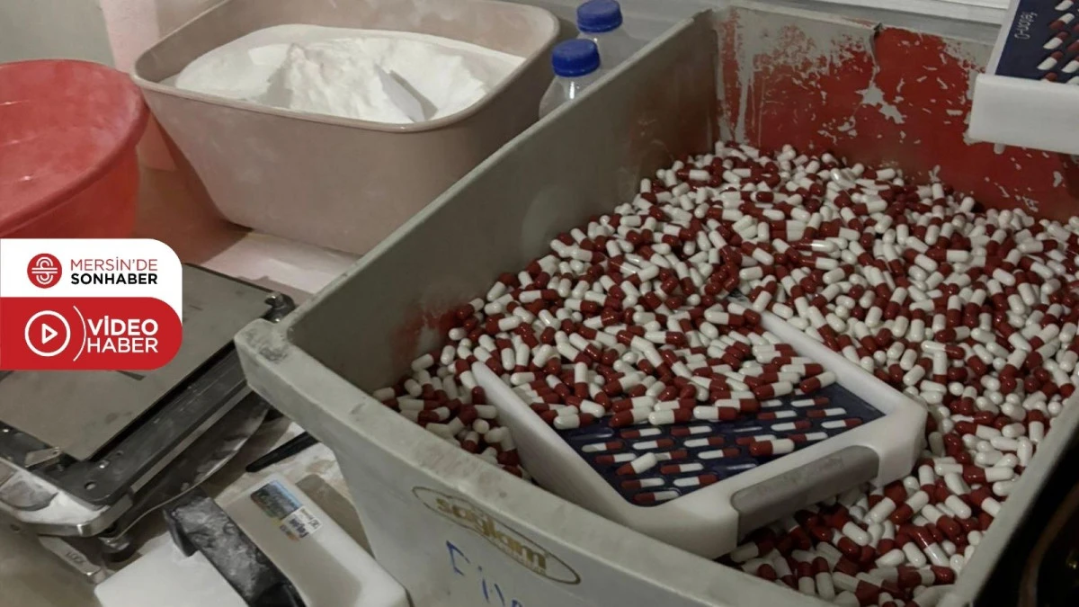 MERSİN&rsquo;DE SENTETİK ECZA OPERASYONU: 2 TUTUKLAMA