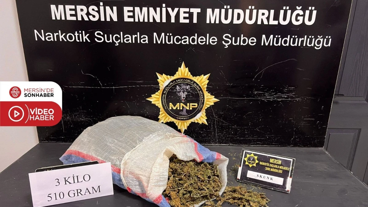 MERSİN’DE SERADA ÇUVALLAR DOLUSU UYUŞTURUCU ELE GEÇİRİLDİ