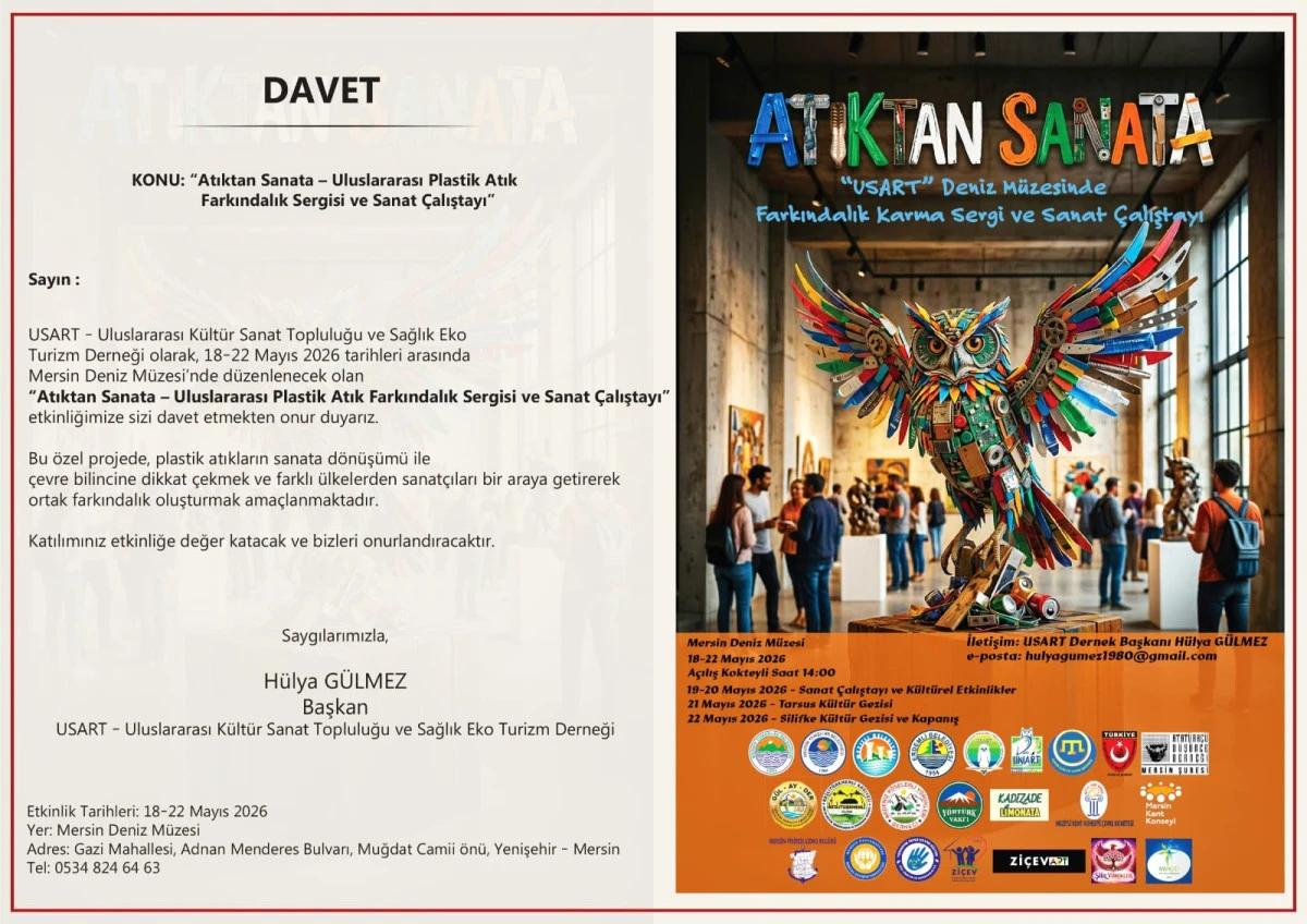 MERSİN&rsquo;DE ULUSLARARASI SANAT VE &Ccedil;EVRE BULUŞMASI
