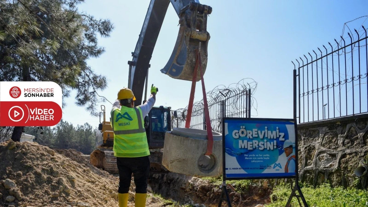 MESKİ, MEZİTLİ DEVLET HASTANESİ ATIK SU ALTYAPISI &Ccedil;ALIŞMALARINI S&Uuml;RD&Uuml;R&Uuml;YOR