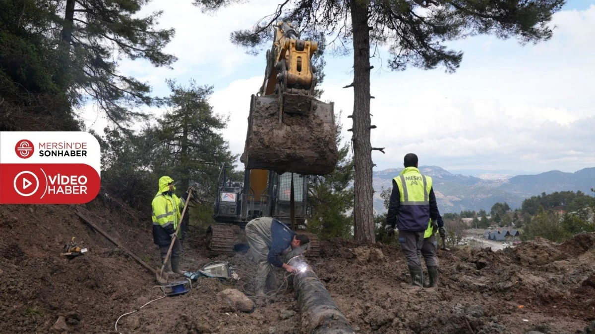 MESKİ&rsquo;DEN HEYELAN SONRASI ZARAR G&Ouml;REN İ&Ccedil;ME SUYU HATTINA ANINDA M&Uuml;DAHALE