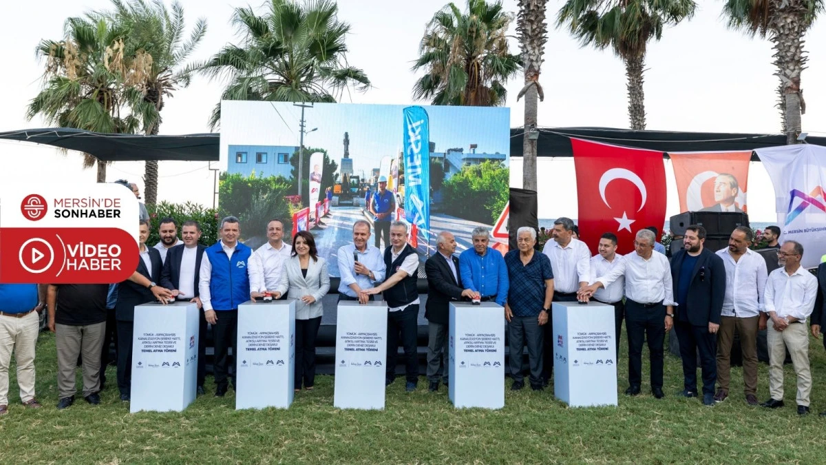 MESKİ&rsquo;NİN DEV ALTYAPI YATIRIMININ TEMELİ ERDEMLİ&rsquo;DE ATILDI
