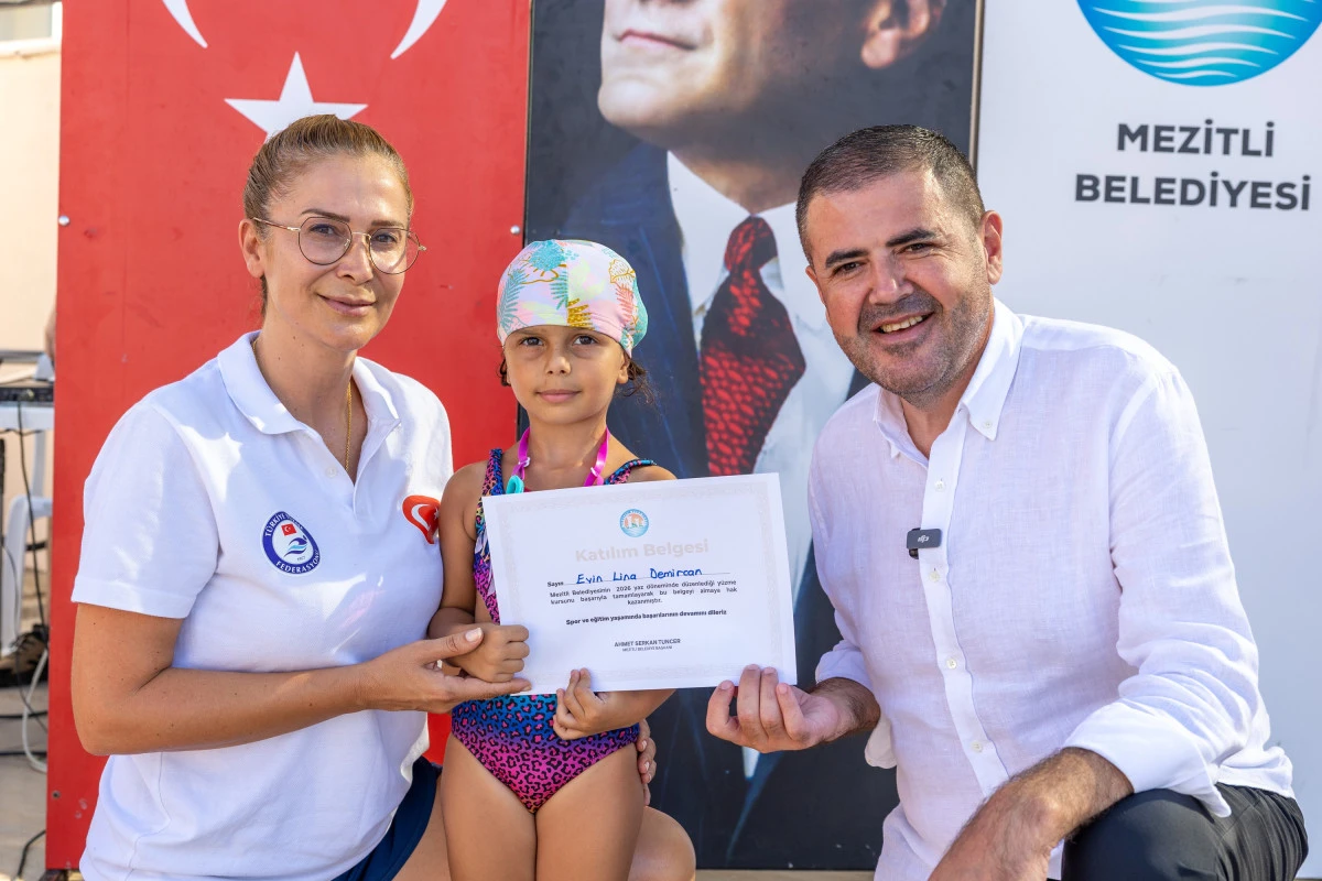 MEZİTLİ BELEDİYESİ Y&Uuml;ZME KURSLARINDA 5. D&Ouml;NEM TAMAMLANDI