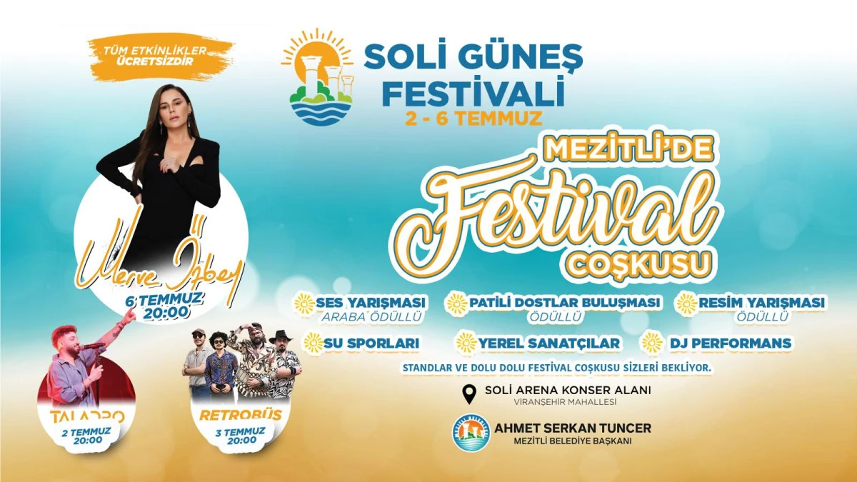 MEZİTLİ BELEDİYESİ’NDEN YAZ COŞKUSUNU ZİRVEYE TAŞIYAN FESTİVAL!