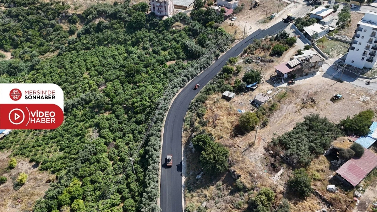 MEZİTLİ&rsquo;DE BOZULAN YOLLAR SICAK VE SATHİ ASFALT KAPLAMAYLA YENİLENDİ