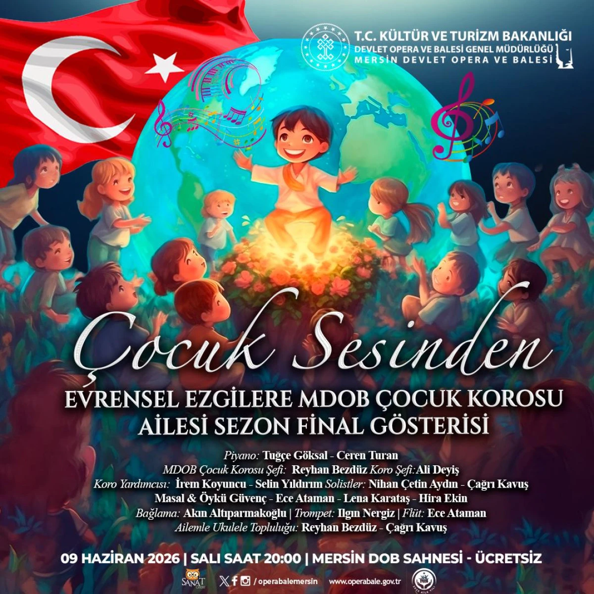 M&Uuml;ZİĞİN EVRENSEL DİLİ &Ccedil;OCUK SESLERİYLE MERSİN&rsquo;DE BULUŞUYOR