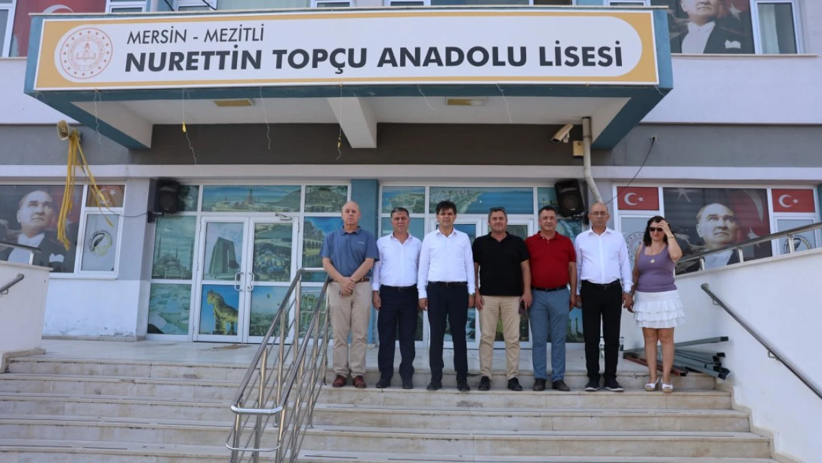 &Ouml;ZDEMİRCİ, NURETTİN TOP&Ccedil;U ANADOLU LİSESİNDE YENİ D&Ouml;NEM HAZIRLIKLARINI İNCELEDİ