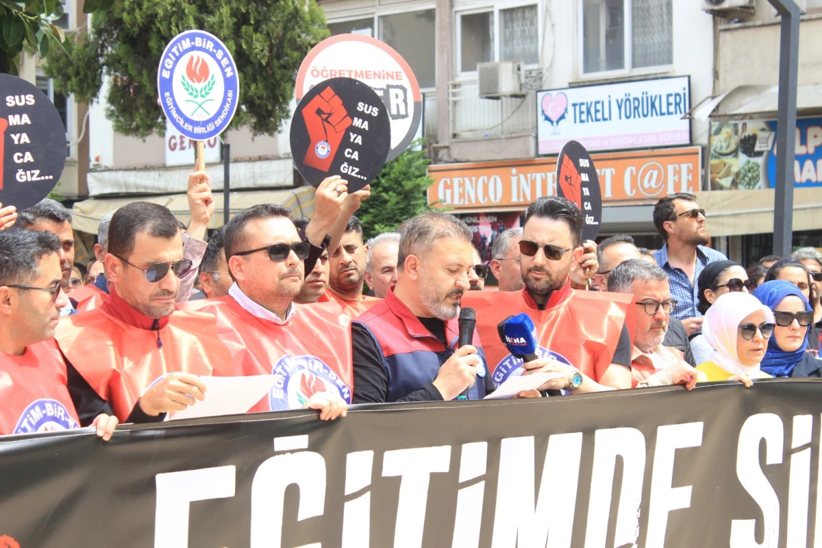 SİVEREK&rsquo;TE OKULDA ŞİDDET PROTESTOSU: &lsquo;OKULDA ŞİDDET İSTEMİYORUZ&rsquo;