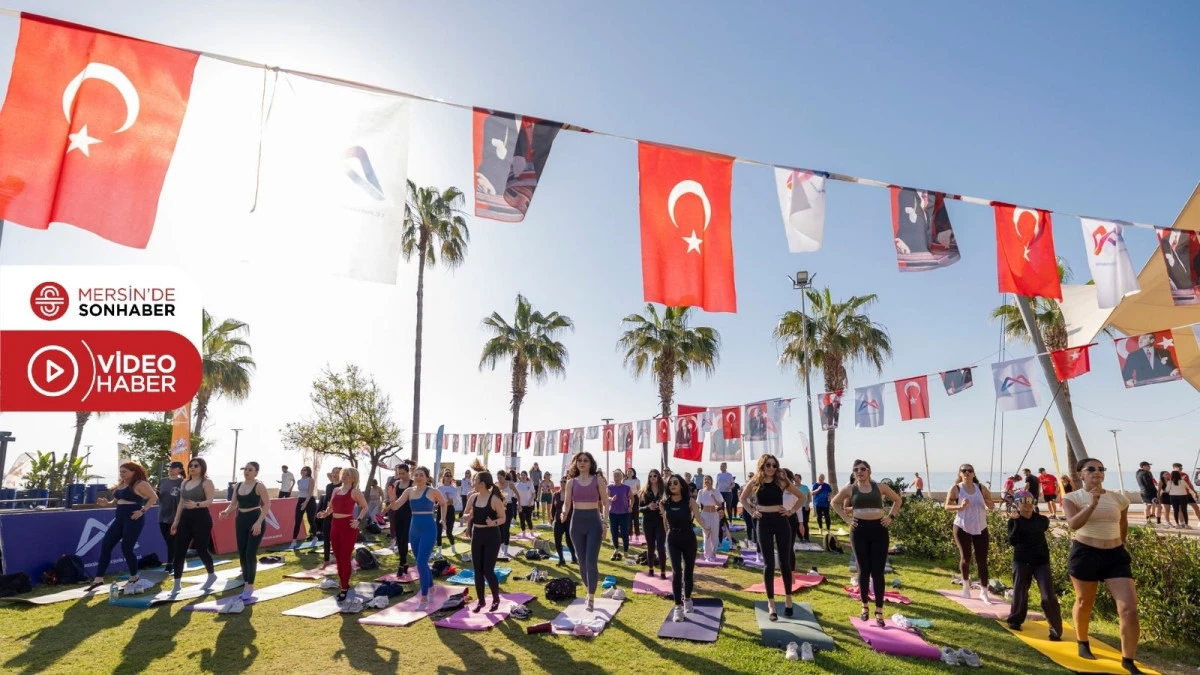 SPOR KENTİ MERSİN&rsquo;DE BAHAR ENERJİSİ SAHİLE TAŞTI