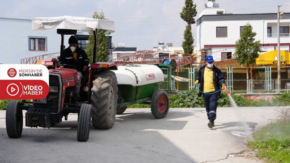 TARSUS BAYRAMA HAZIRLANIYOR: MERKEZ MAHALLELERDE YOĞUN TEMİZLİK VE İLA&Ccedil;LAMA &Ccedil;ALIŞMASI