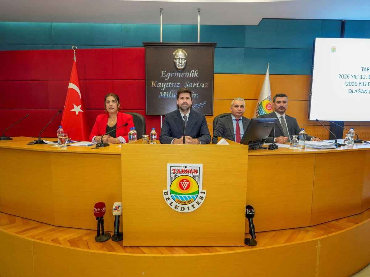 TARSUS BELEDİYE MECLİSİNİN EKİM AYI İKİNCİ BİRLEŞİMİ GER&Ccedil;EKLEŞTİRİLDİ