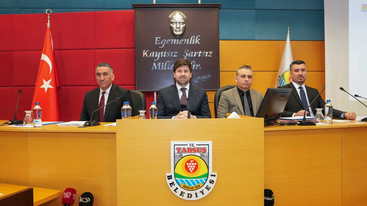TARSUS BELEDİYE MECLİSİ&rsquo;NİN OCAK AYI 1. BİRLEŞİMİ GER&Ccedil;EKLEŞTİRİLDİ