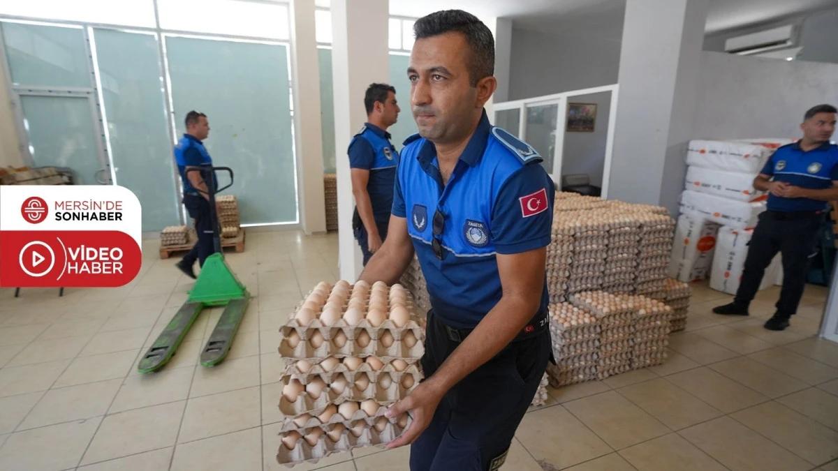 TARSUS BELEDİYESİ ZABITASINDAN HALK SAĞLIĞINI KORUYAN OPERASYON: ALTMIŞ BİN BOZUK YUMURTAYA EL KONULDU