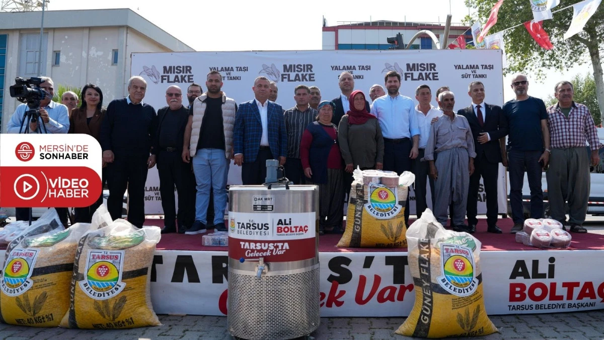 TARSUS BELEDİYESİ&rsquo;NDEN &Uuml;RETİCİYE G&Uuml;&Ccedil;L&Uuml; DESTEK
