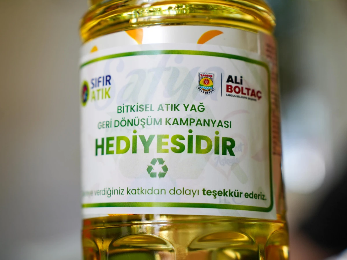 TARSUS&rsquo;TA BİTKİSEL ATIK YAĞ TOPLAMA S&Uuml;RECİ BAŞLADI